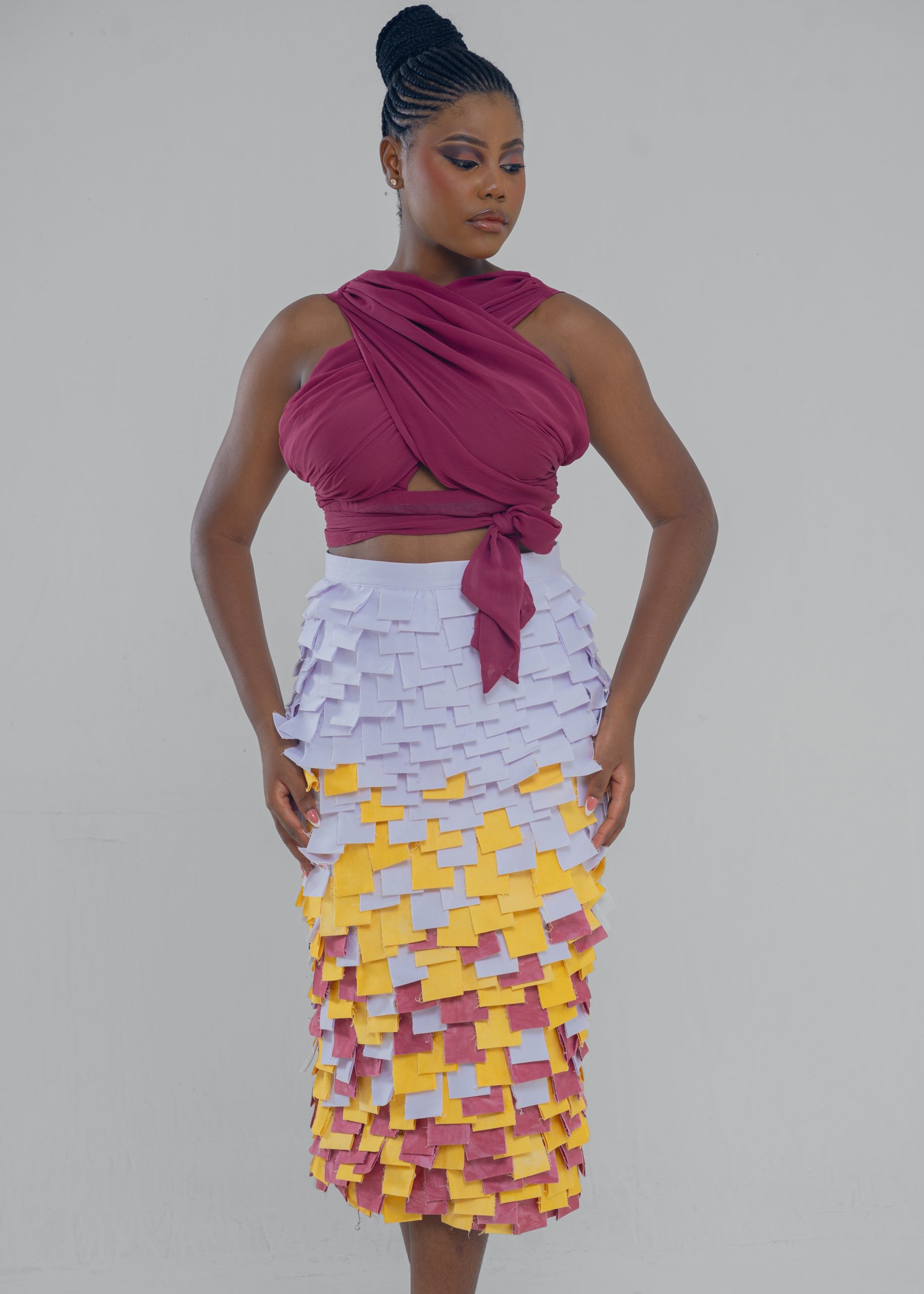 Jupe Post-it Artisanale pour Femme